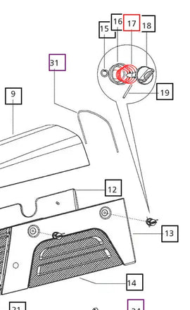 Mahindra Tractor Spring Side Panel 000060547M01 Mahindra Direct Parts