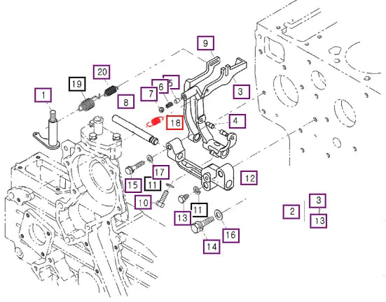 Mahindra Tractor Spring Start (for Fip Governor) E630056481 Mahindra Direct Parts