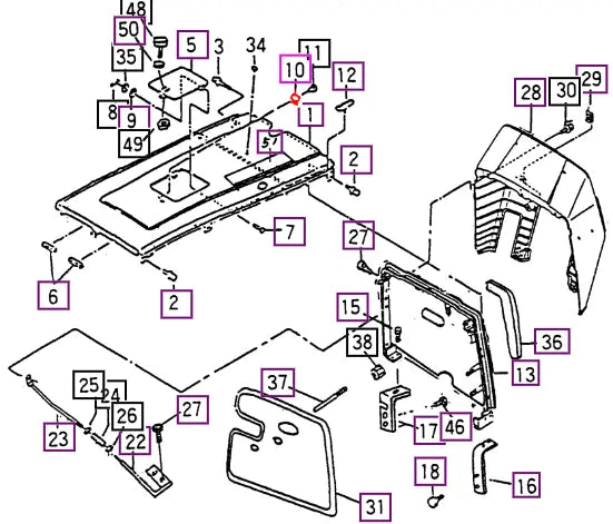 Mahindra Tractor Spring (for Radiator Lid On 10 Series) 15606010143 Mahindra Direct Parts