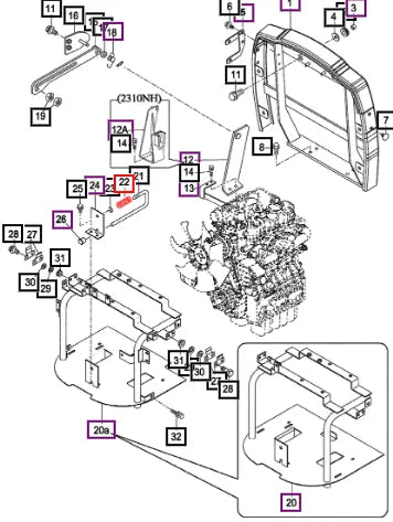Mahindra Tractor Spring, Hood Lock 14726010020 Mahindra Direct Parts