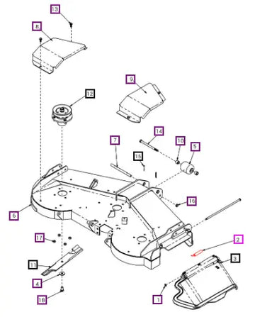 Mahindra Tractor Spring,chute Guard AUBM132768 Mahindra Direct Parts