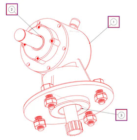 Mahindra Tractor Standard Duty  Rotary Cutter Gear Box RC30 Mahindra
