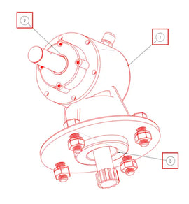 Mahindra Tractor Standard Duty Rotary Cutter Slip Clutch Gear Box RC306S Mahindra