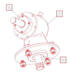 Mahindra Tractor Standard Duty Rotary Cutter Slip Clutch Gear Box RC306S Mahindra