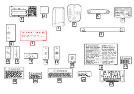 Mahindra Tractor Start Engine Decal 19582721000 Mahindra Direct Parts