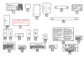 Mahindra Tractor Start Engine Decal 19582721000 Mahindra Direct Parts