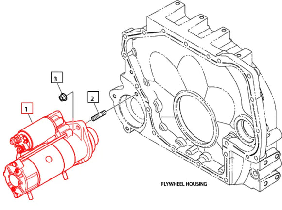 Mahindra Tractor Starter Assembly 300516-00084 Mahindra Direct Parts