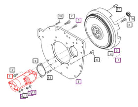 Mahindra Tractor Starter E550063016 Mahindra Direct Parts