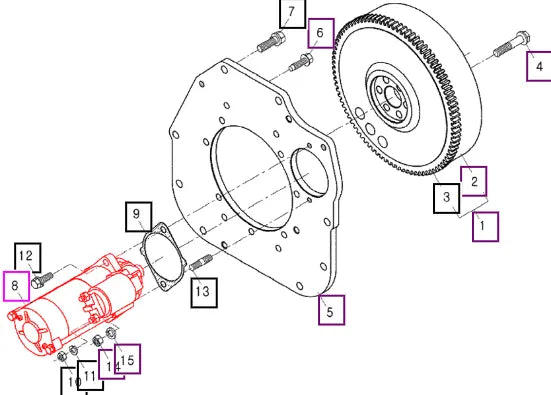 Mahindra Tractor Starter Motor E653063012 Mahindra Direct Parts