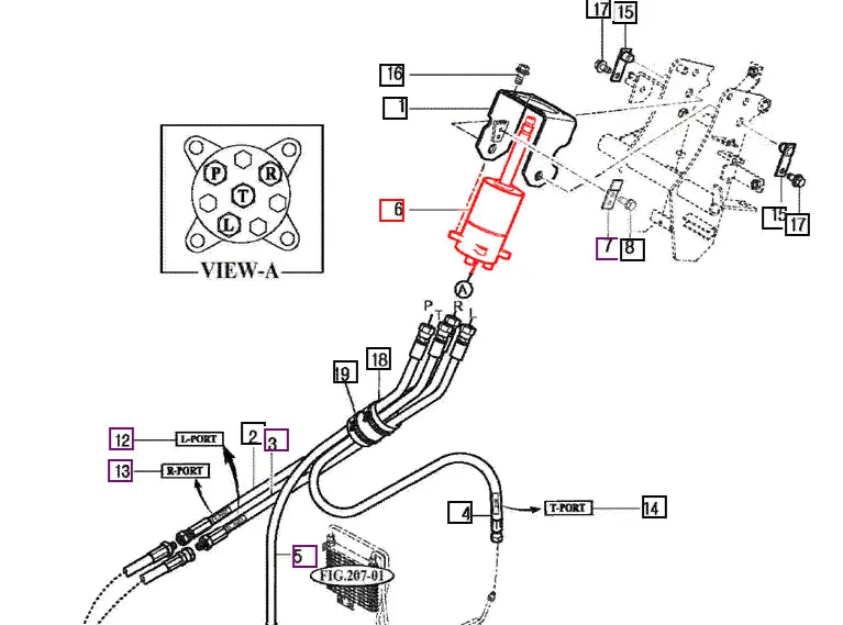 Mahindra Tractor Steering Valve 14524054003 Mahindra