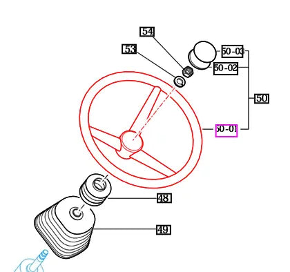 Mahindra Tractor Steering Wheel 14724012002 Mahindra Direct Parts