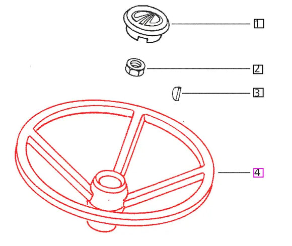 Mahindra Tractor Steering Wheel E005556784R2 Mahindra Direct Parts