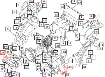 Mahindra Tractor Step, Sub 10443531AG0 Mahindra Direct Parts