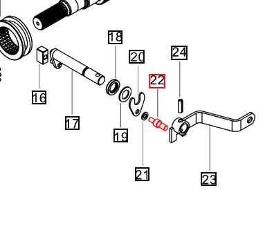 Mahindra Tractor Stopper 000016324P04 Mahindra Direct Parts
