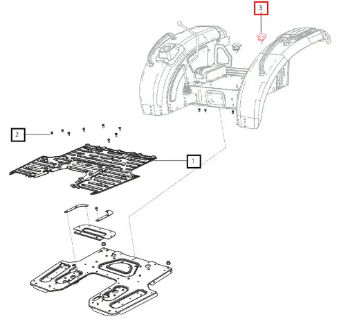 Mahindra Tractor Stopper Position / Draft Control E007606448D91 Mahindra Direct Parts