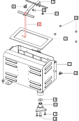Mahindra Tractor Stud Battery 007530483D3 Mahindra Direct Parts