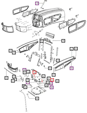 Mahindra Tractor Stud Battery Holding E007539501D1 Mahindra Direct Parts