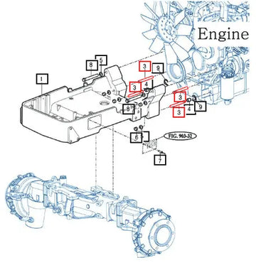 Mahindra Tractor Stud Bolt, M16 X 112 12294100030 Mahindra Direct Parts