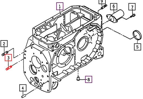 Mahindra Tractor Stud Bolt(m12x32) V2513412032 Mahindra Direct Parts