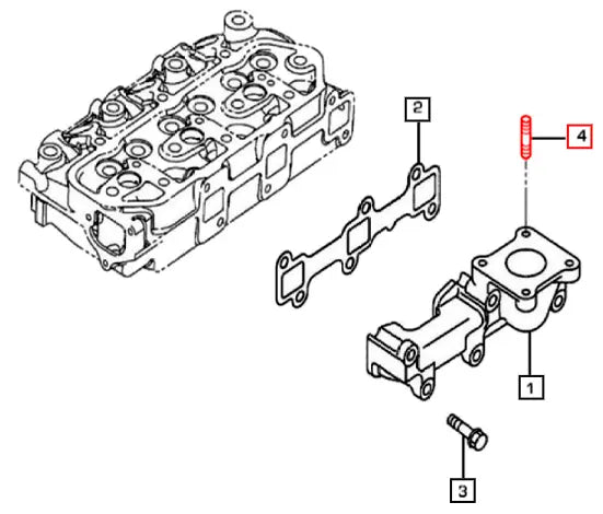 Mahindra Tractor Stud F1450 08025 006053150N01 Mahindra Direct Parts