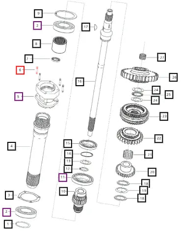 Mahindra Tractor Stud M10 X 124l 006506916D1 Mahindra Direct Parts