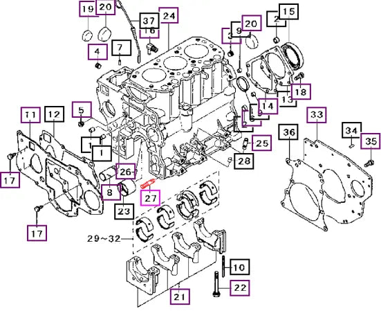 Mahindra Tractor Stud MF402635 Mahindra Direct Parts