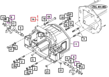 Mahindra Tractor Stud, Bolt V2514410025 Mahindra Direct Parts