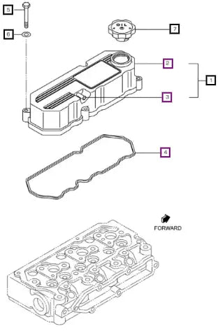 Mahindra Tractor Stud,rocker Cover 006058030N01 Mahindra Direct Parts