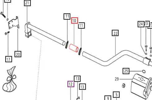 Mahindra Tractor Suction Hose 007201869D2 Mahindra Direct Parts