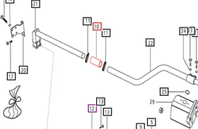 Mahindra Tractor Suction Hose 007201869D2 Mahindra Direct Parts