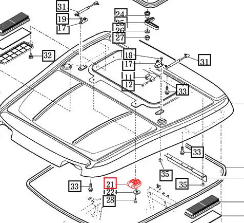 Mahindra Tractor Sun Roof Hinge 19027212200 Mahindra Direct Parts