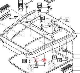 Mahindra Tractor Sun Roof Hinge 19027212200 Mahindra Direct Parts