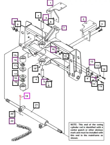 Mahindra Tractor Swing Chain Pin ATI54418 Mahindra Direct Parts