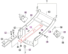 Mahindra Tractor Swinging Drawbar E005556840R1 Mahindra Direct Parts