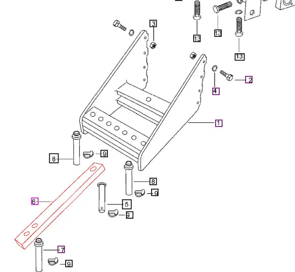 Mahindra Tractor Swinging Drawbar E007900036C1 Mahindra