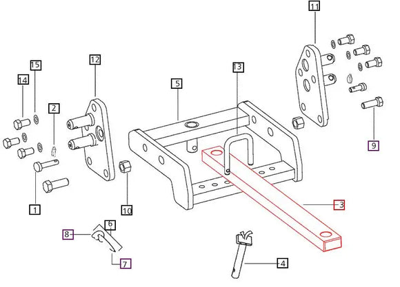Mahindra Tractor Swinging Drawbar Mahindra Direct Parts