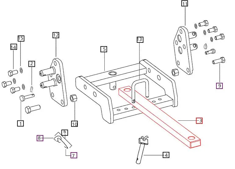 Mahindra Tractor Swinging Drawbar Mahindra Direct Parts