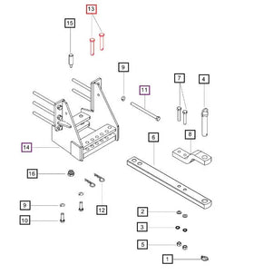 Mahindra Tractor Swinging Drawbar Sway Arrest Pin 007900028D1 Mahindra Direct Parts