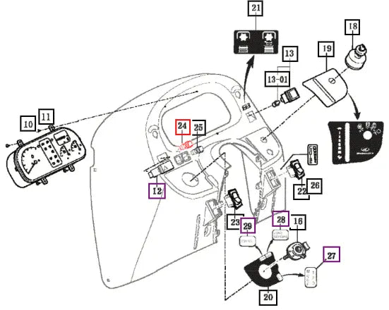 Mahindra Tractor Switch Assy, Marker 20085312600 Mahindra Direct Parts