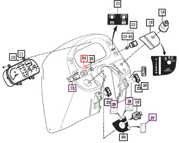 Mahindra Tractor Switch Assy, Marker 20085312600 Mahindra Direct Parts
