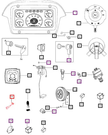 Mahindra Tractor Switch Neutral Safety E007701227D91 Mahindra Direct Parts