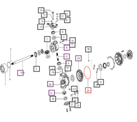Mahindra Tractor Swivel Housing O-Ring 006505675D1 Mahindra