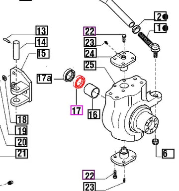 Mahindra Tractor Swivel Housing Seal 006502140C2 Mahindra Direct Parts