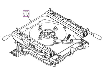 Mahindra Tractor Swivel Seat Kit 008027465N51 Mahindra Direct Parts
