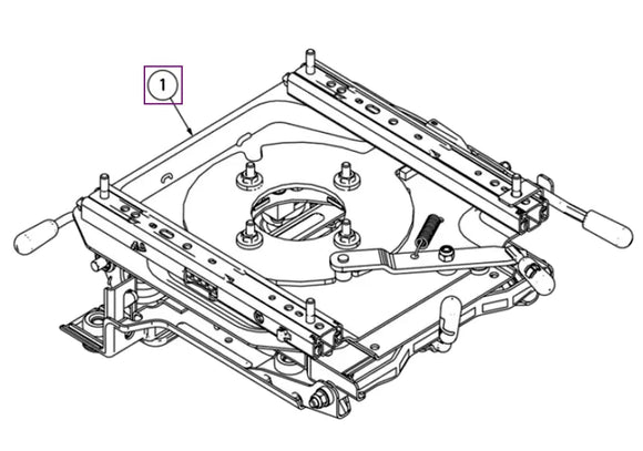 Mahindra Tractor Swivel Seat Kit 008027465N51 Mahindra Direct Parts