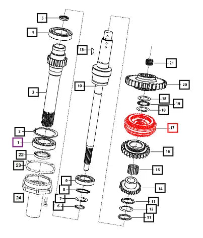 Mahindra Tractor Synchropack Forward/Reverse Single Cone 000012070P04 Mahindra Direct Parts