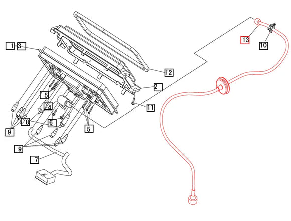 Mahindra Tractor Tachometer Cable 19458606000 Mahindra Direct Parts