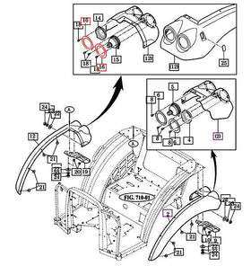 Mahindra Tractor Tail Light Retainer Ring Mahindra