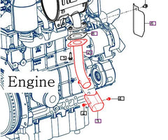 Mahindra Tractor Tail Pipe Assembly 12621052002