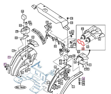 Mahindra Tractor Taillight Fix Plate Right Hand RH / Left Hand LH 13016061300 Mahindra Direct Parts